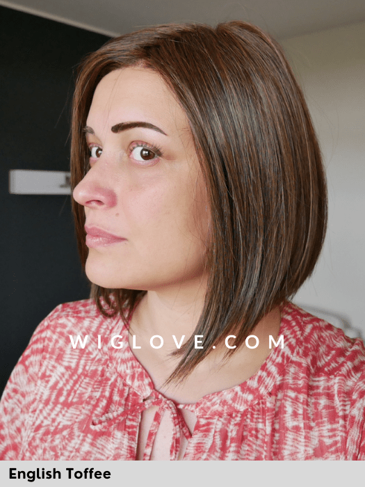 LADY LATTE - riga libera, attaccatura naturale - Wig Love - Parrucca SinteticaMocha with Cream