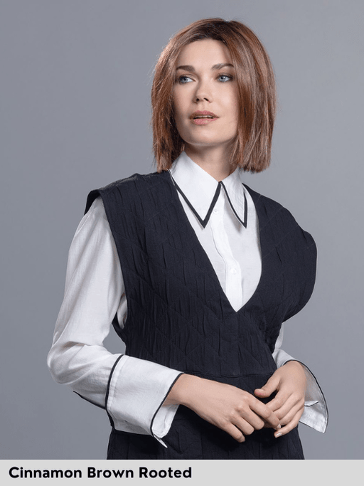 LIA MONO PART - attaccatura naturale, riga sinistra - Wig Love - Parrucca SinteticaCandy Blonde Rooted