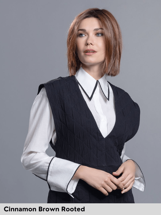 LIA MONO PART - attaccatura naturale, riga sinistra - Wig Love - Parrucca SinteticaCandy Blonde Rooted