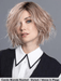 LIA MONO PART - attaccatura naturale, riga sinistra - Wig Love - Parrucca SinteticaCandy Blonde Rooted