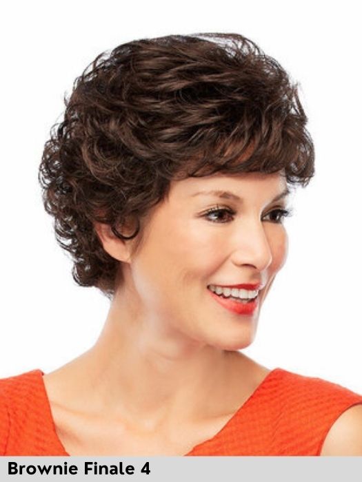 Lily di Jon Renau colore Brownie Finale parrucca sintetica corta taglia s small vendita parrucche per perdita capelli dovuta ad alopecia o tumore