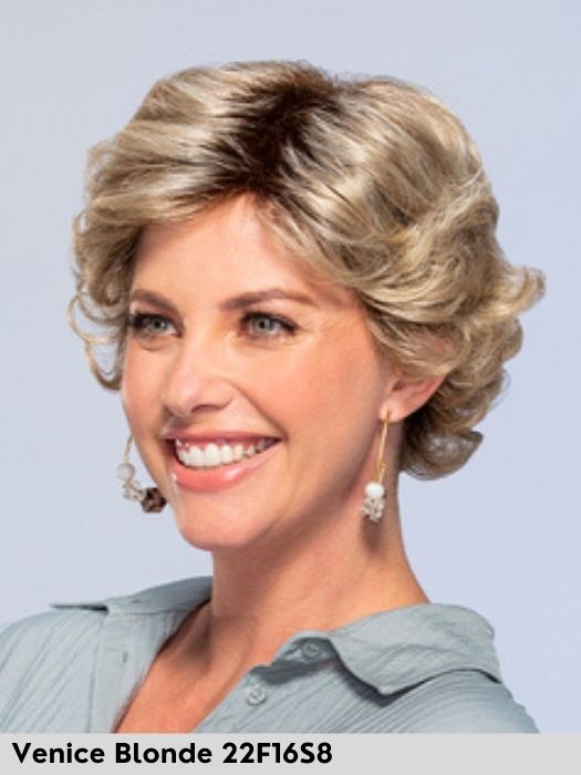 Lily di Jon Renau colore Venice Blonde parrucca sintetica corta taglia s small vendita parrucche per perdita capelli dovuta ad alopecia o tumore