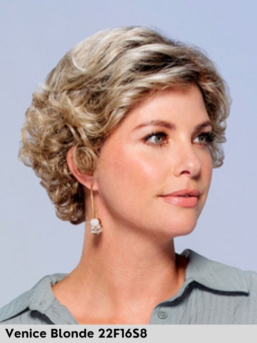 Lily di Jon Renau colore Venice Blonde parrucca sintetica corta taglia s small vendita parrucche per perdita capelli dovuta ad alopecia o tumore