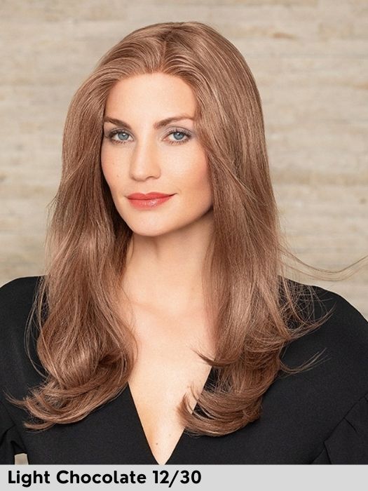 LUXERY LACE E - Capelli Naturali Remy - 100% fatta a mano - Wig Love - Parrucca Capelli VeriLight Chocolate 12/30