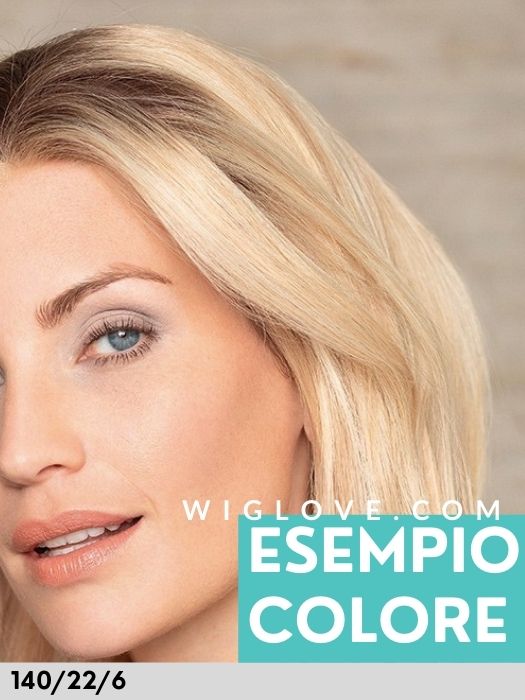 LUXERY LACE E - Capelli Naturali Remy - 100% fatta a mano - Wig Love - Parrucca Capelli VeriSunshine Gold 140/22+6 root