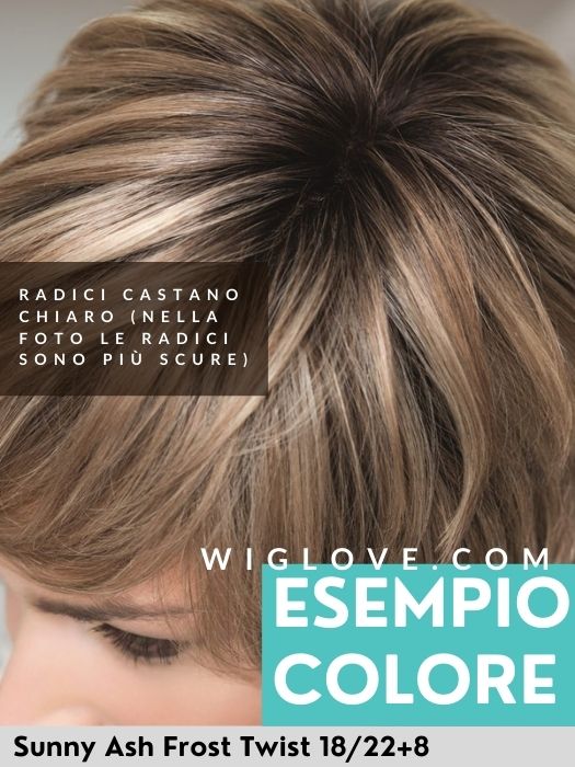 LUXERY LACE H - Capelli Naturali Remy - 100% fatta a mano - Wig Love - Parrucca Capelli VeriSunny Ash Frost Twist 18/22+8