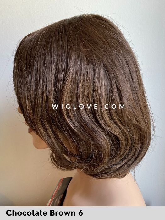 LUXERY LACE K - Capelli Naturali Remy - 100% fatta a mano - Wig Love - Parrucca Capelli VeriChocolate Brown 6