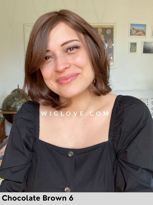 LUXERY LACE K - Capelli Naturali Remy - 100% fatta a mano - Wig Love - Parrucca Capelli VeriChocolate Brown 6