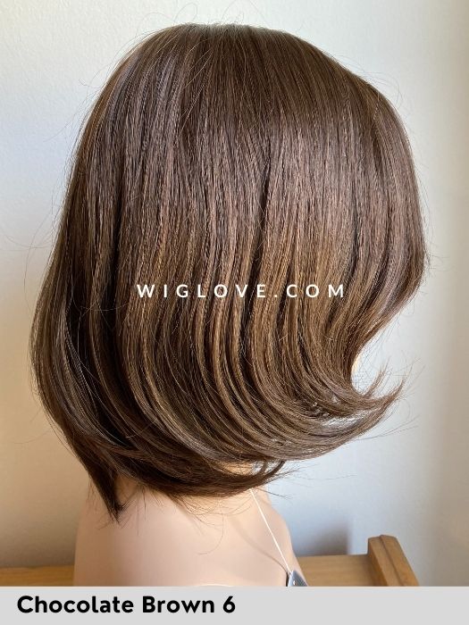 LUXERY LACE K - Capelli Naturali Remy - 100% fatta a mano - Wig Love - Parrucca Capelli VeriChocolate Brown 6