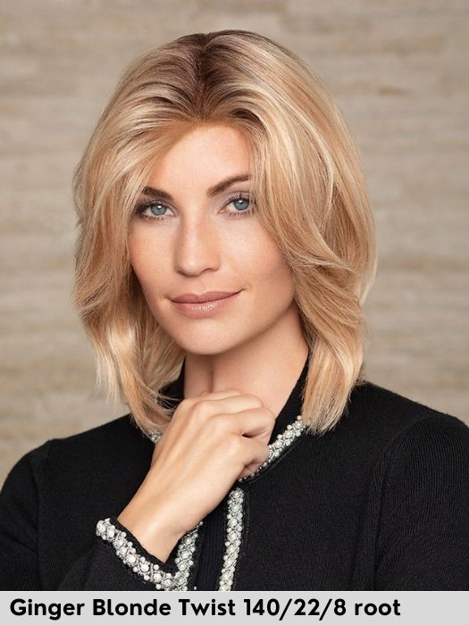 LUXERY LACE K - Capelli Naturali Remy - 100% fatta a mano - Wig Love - Parrucca Capelli VeriGinger Blonde Twist 140/22/8r