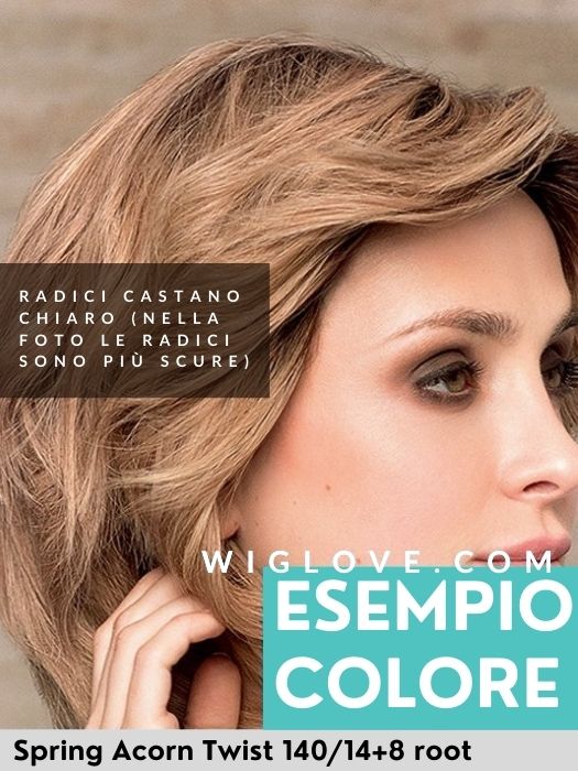 LUXERY LACE K - Capelli Naturali Remy - 100% fatta a mano - Wig Love - Parrucca Capelli VeriSpring Acorn Twist 140/14+8r