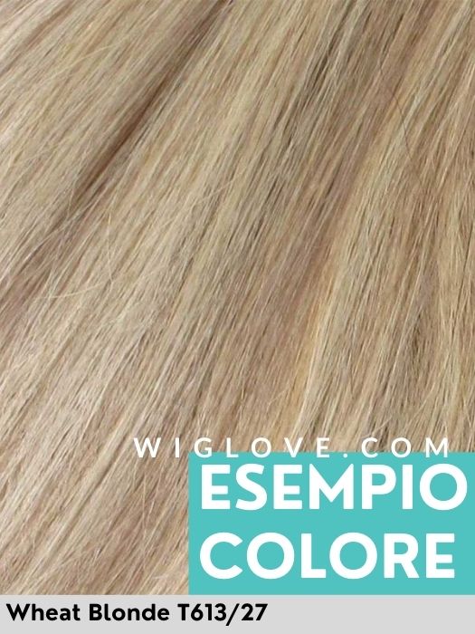 LUXERY LACE K - Capelli Naturali Remy - 100% fatta a mano - Wig Love - Parrucca Capelli VeriWheat Blonde T613/27