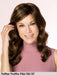 Mariah di Jon Renau colore Toffee Truffle parrucca sintetica caschetto liscio per perdita di capelli dovuta ad alopecia o chemio