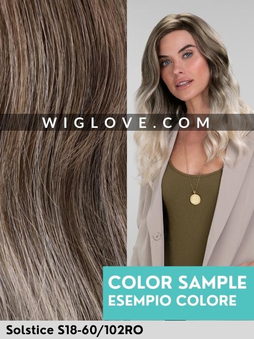 Solstice S18-60/102RO Jon Renau Synthetic wig, parrucca sintetica di altissima qualità per alopecia e cure tumorali balayage