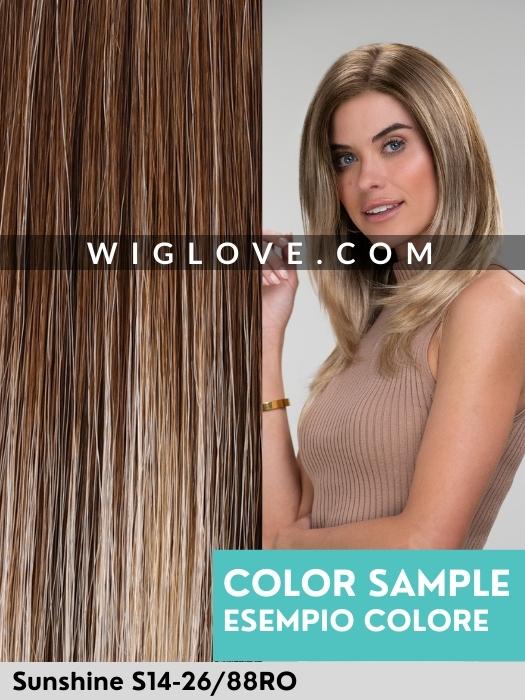 Sunshine S14-26/88RO Jon Renau Synthetic wig, parrucca sintetica di altissima qualità per alopecia e cure tumorali balayage