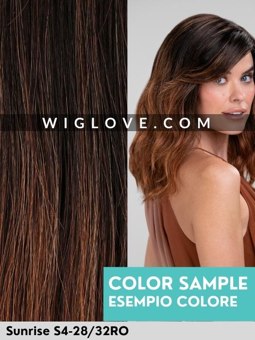 Sunrise S4-28/32RO Jon Renau Synthetic wig, parrucca sintetica di altissima qualità per alopecia e cure tumorali  balayage