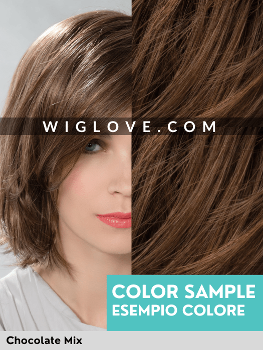 MILEY SMALL MONO - Taglia S - attaccatura naturale, riga sinistra - Wig Love - Parrucca SinteticaLight Espresso Mix