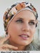Turbante Missy II di Gisela Mayer tinta unita con fascia a parte per caduta di capelli dovuta ad alopecia o tumore