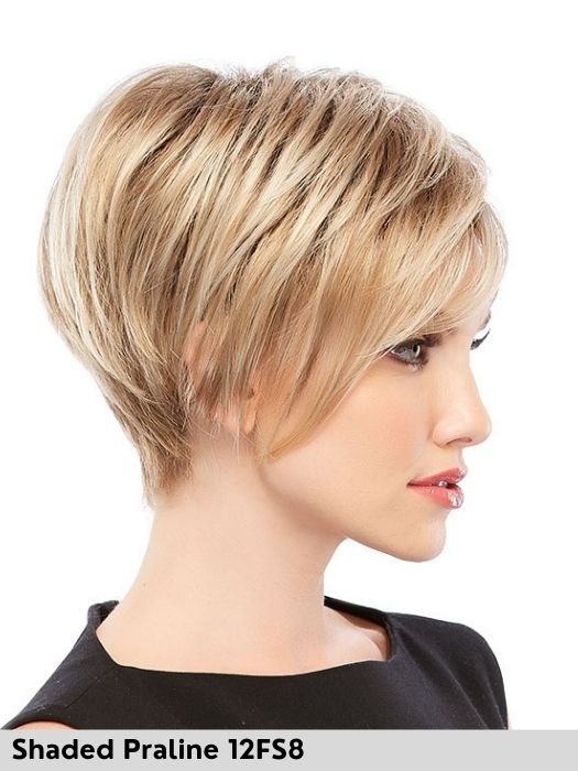 Natalie di Jon Renau parrucca sintetica corta taglio asimmetrico, moderno e giovane