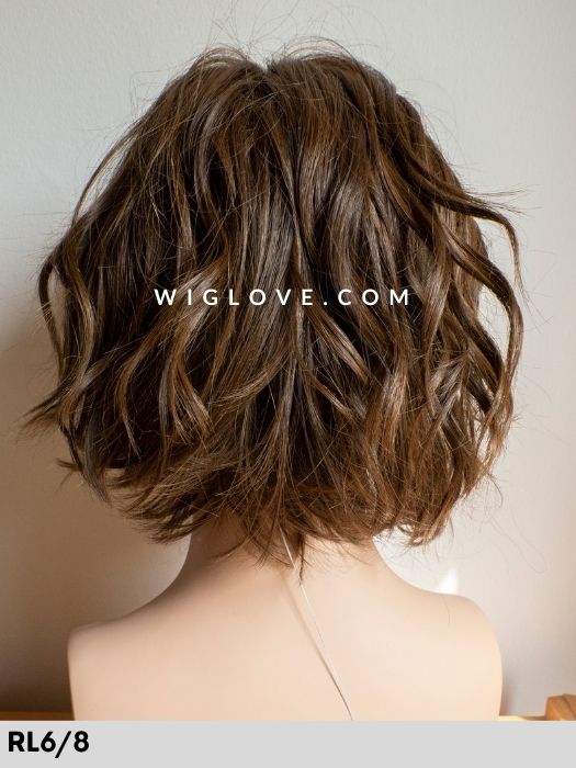 NATURE GLAM MONO LACE - riga libera, attaccatura naturale - Wig Love - Parrucca SinteticaRL6/8