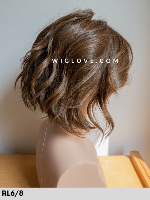 NATURE GLAM MONO LACE - riga libera, attaccatura naturale - Wig Love - Parrucca SinteticaRL6/8