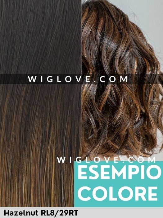 NATURE LONG MONO LACE - riga libera, attaccatura naturale - Wig Love - Parrucca SinteticaRL8/29RT