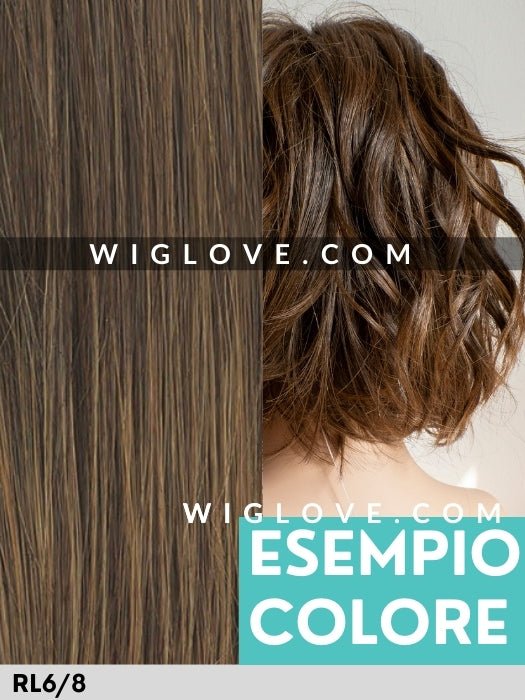 NATURE RUN MONO LACE - riga libera, attaccatura naturale - Wig Love - Parrucca SinteticaRL6/8