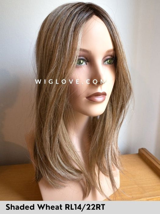NATURE TOP LONG 45cm - Fibra Termoresistente - Wig Love - TopperShaded Wheat RL14 - 22RT