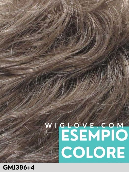 NEW YORK MONO LACE DELUXE - 100% fatta a mano, antiscivolo - Wig Love - Parrucca SinteticaSnow Mix 305K