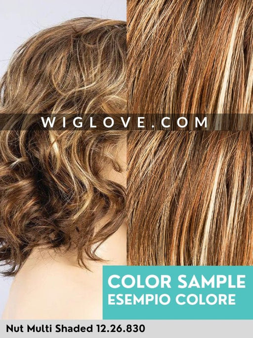 AVA MONO PART - attaccatura naturale, riga sinistra - Wig Love - Parrucca SinteticaNut Multi Shaded