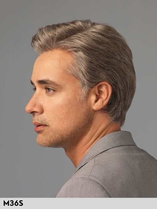 OFFICE CUT MONO LACE - riga libera e attaccatura naturale - Wig Love - Parrucca Sintetica UomoM36S