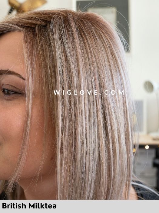 PEPPERMINT - riga sinistra, attaccatura naturale - Wig Love - Parrucca SinteticaBritish Milktea