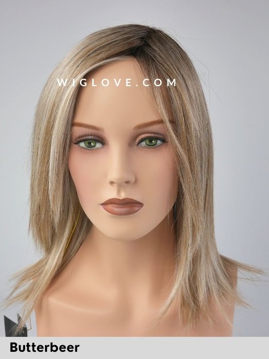 PEPPERMINT - riga sinistra, attaccatura naturale - Wig Love - Parrucca SinteticaButterbeer Blonde