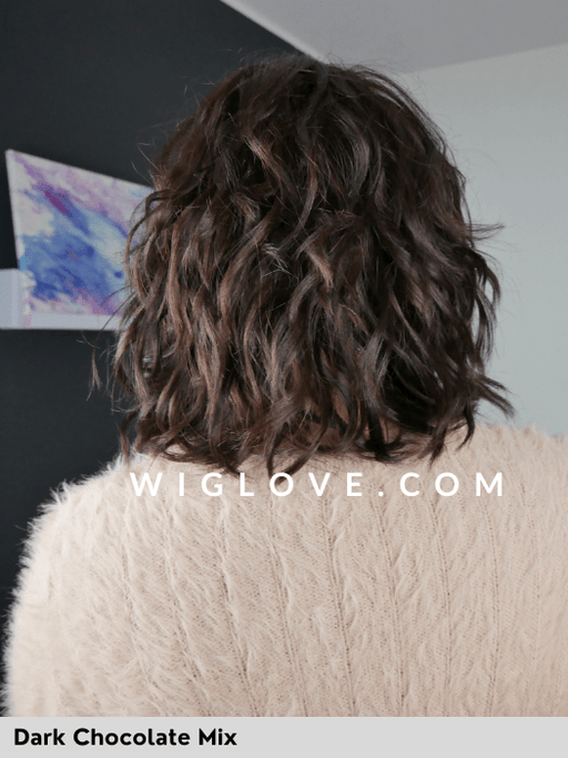 PERLA - fatta a macchina, monofilamento vortice - Wig Love - Parrucca SinteticaDark Chocolate Mix