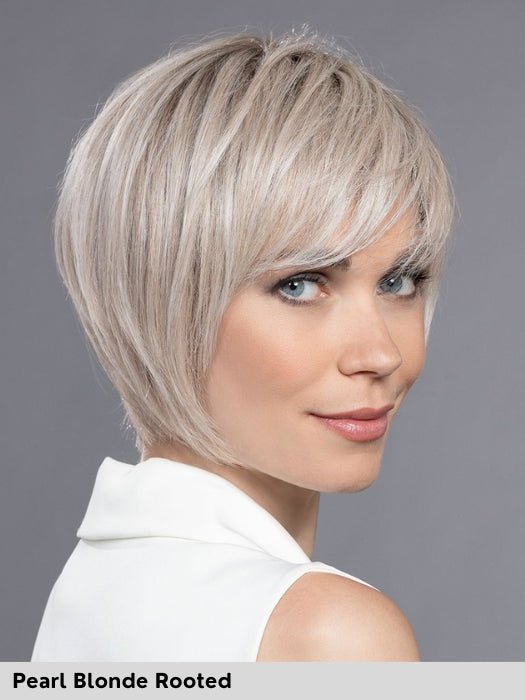 PROMISE - capelli misti - Doppio monofilamento, riga e attaccatura naturale - Wig Love - Parrucca Capelli MistiPearl Blonde Rooted