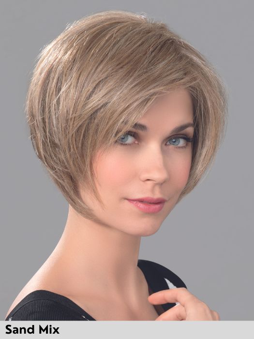 PROMISE - capelli misti - Doppio monofilamento, riga e attaccatura naturale - Wig Love - Parrucca Capelli MistiSand Mix