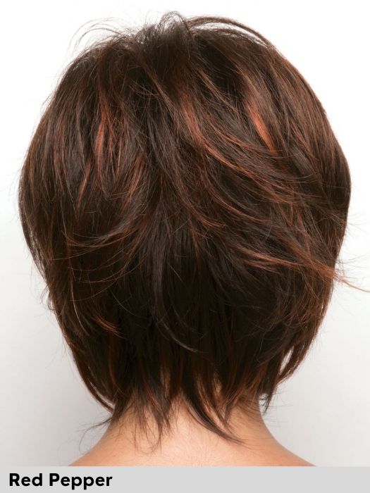 Reese di Noriko parrucca sintetica taglia m l media large colore Red Pepper per perdita di capelli dovuta ad alopecia o tumore