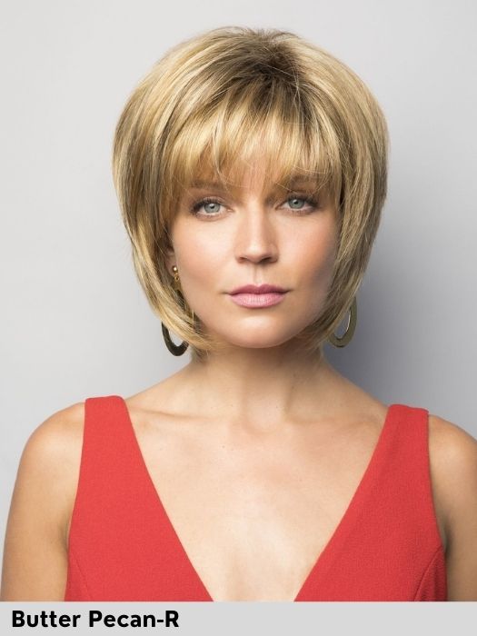 Reese di Noriko parrucca sintetica taglia m l media large colore Butter Pecan R per perdita di capelli dovuta ad alopecia o tumore