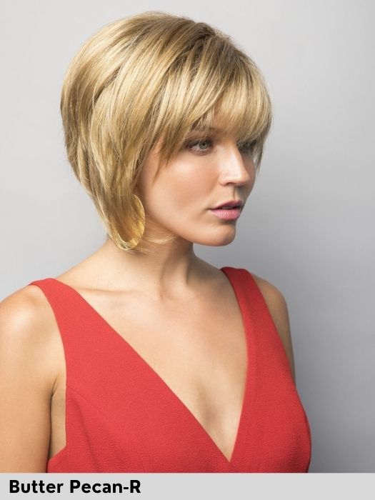 Reese di Noriko parrucca sintetica taglia m l media large colore Butter Pecan R per perdita di capelli dovuta ad alopecia o tumore