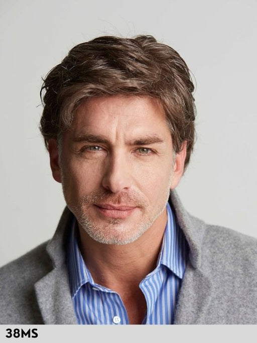 ROGER MONO LACE - M/L/XL - riga libera, attaccatura naturale - Wig Love - Parrucca Sintetica UomoM