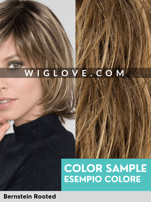 SPARKLE DELUXE - attaccatura naturale, riga libera, fatta a mano - Wig Love - Parrucca SinteticaBernstein Rooted