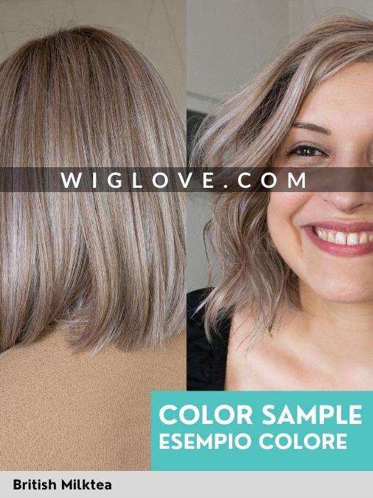 SPICE GIRL - riga sinistra, attaccatura naturale - Wig Love - Parrucca SinteticaBritish Milktea