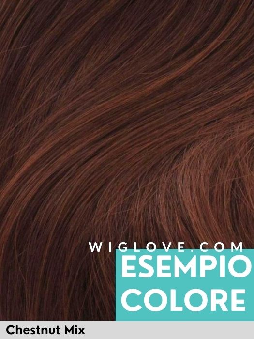 SPIRIT LACE - Capelli Naturali Mossi - 100% fatta a mano - Wig Love - Parrucca Capelli VeriChestnut Mix