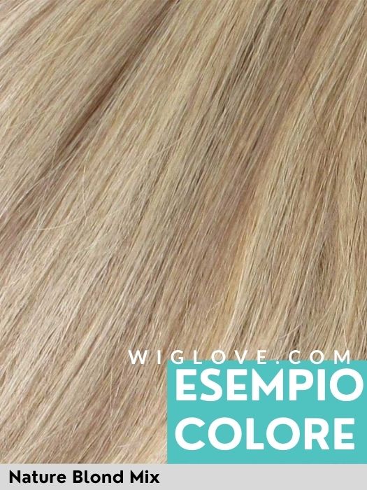 SPIRIT LACE - Capelli Naturali Mossi - 100% fatta a mano - Wig Love - Parrucca Capelli VeriNature Blond Mix