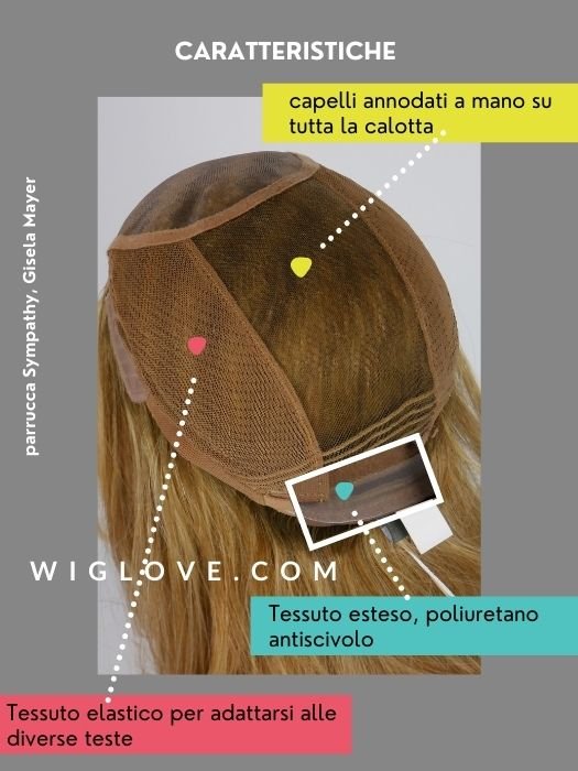 SYMPATHY HH MONO LACE DELUXE - S/M/L - 100% Capelli Remy - 100% fatta a mano - Wig Love - Parrucca Capelli VeriL