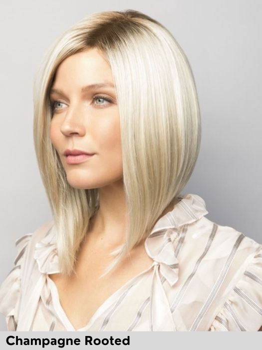 Taylor di Noriko parrucca sintetica liscia colore Champagne R per perdita di capelli dovuta ad alopecia o tumore