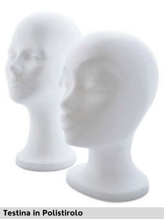 TESTINA IN POLISTIROLO - STYROFOAM STAND - Wig Love - AccessoriCollo Corto