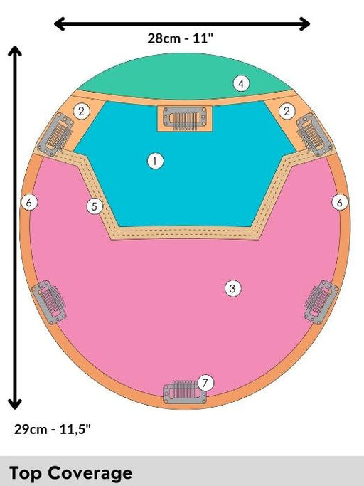 TOP COVERAGE lunghezza capelli 30cm o 46cm (12 - 18 pollici) - Pronta Consegna 24/48 ore - Wig Love - Topper30cm