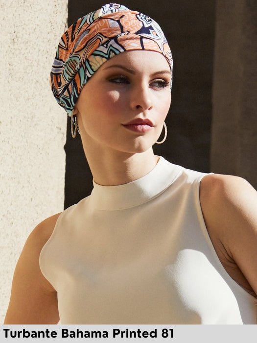 Turbante - BAHAMA PRINTED - Pronta Consegna 24/48 ore - Wig Love - Turbanteb - 820