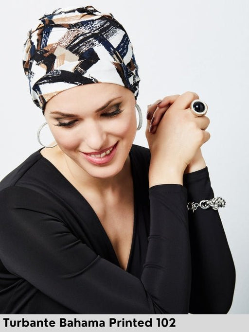 Turbante - BAHAMA PRINTED - Pronta Consegna 24/48 ore - Wig Love - Turbanteb - 820